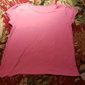 PLACE 1989 pink scoop neck t-shirt.